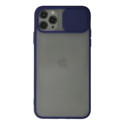 Apple İphone 11 Pro Kılıf Palm Buzlu Kamera Sürgülü Silikon - Lacivert