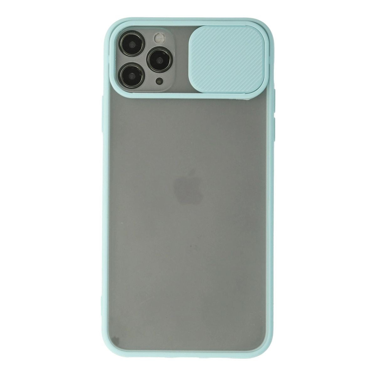 Apple İphone 11 Pro Max Kılıf Palm Buzlu Kamera Sürgülü Silikon - Turkuaz
