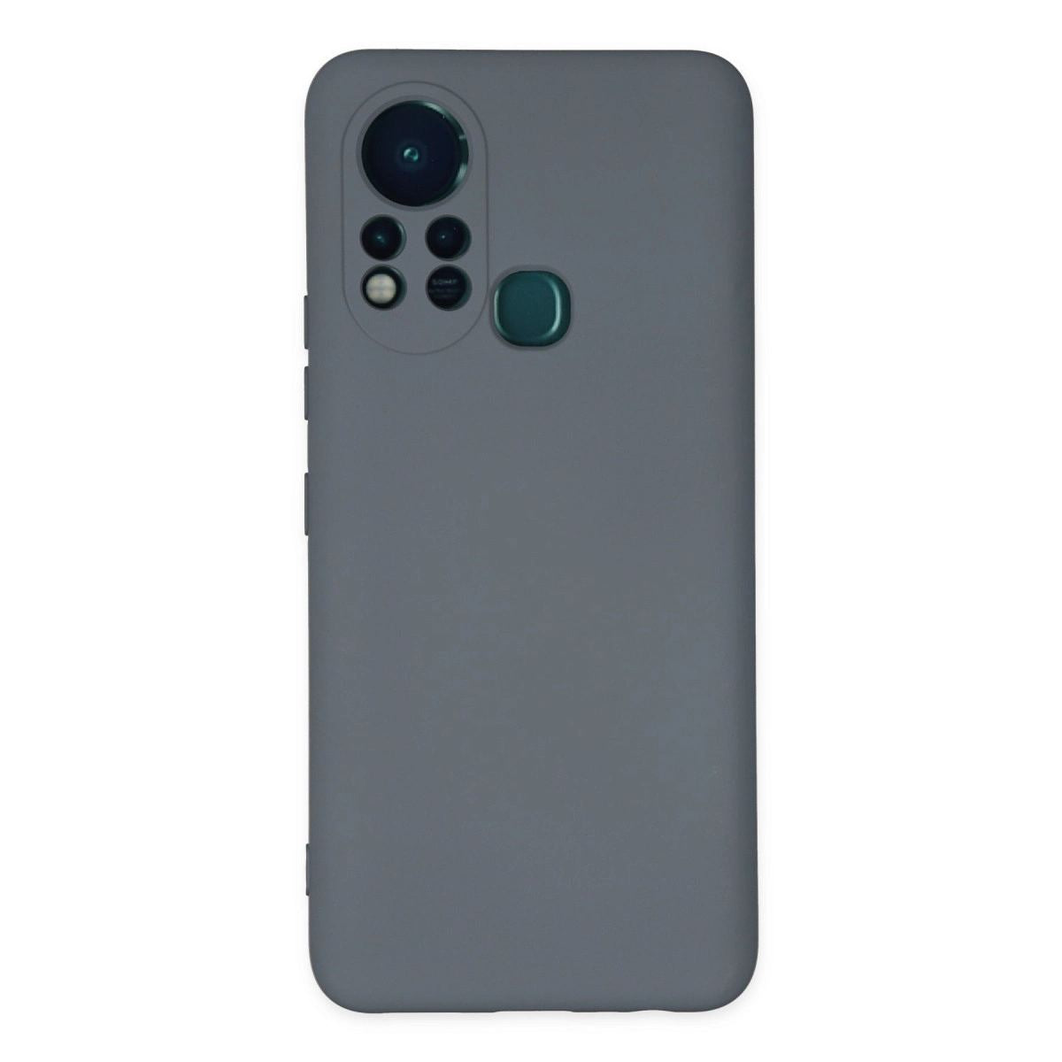 İnfinix Hot 11s Kılıf Nano İçi Kadife Silikon - Gri