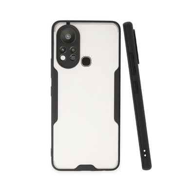 İnfinix Hot 11s Kılıf Platin Silikon - Siyah