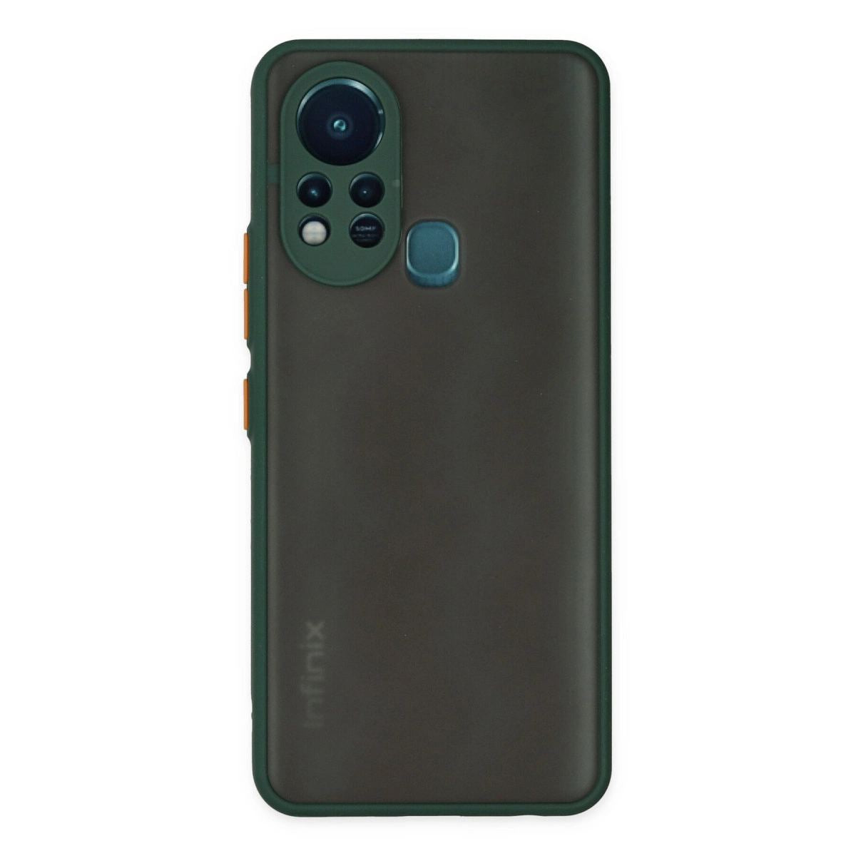 İnfinix Hot 11s Kılıf Montreal Silikon Kapak - Yeşil