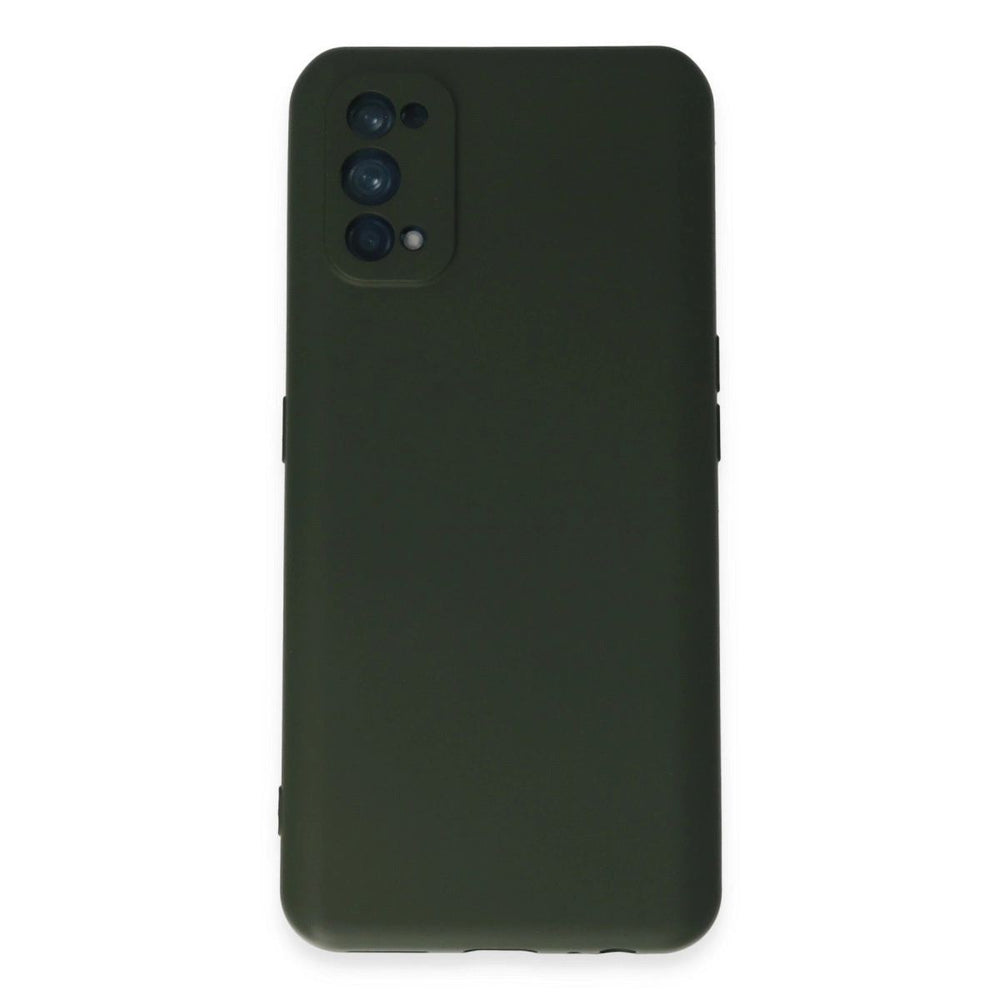 Realme 7 Pro Kılıf Nano İçi Kadife Silikon - Koyu Yeşil