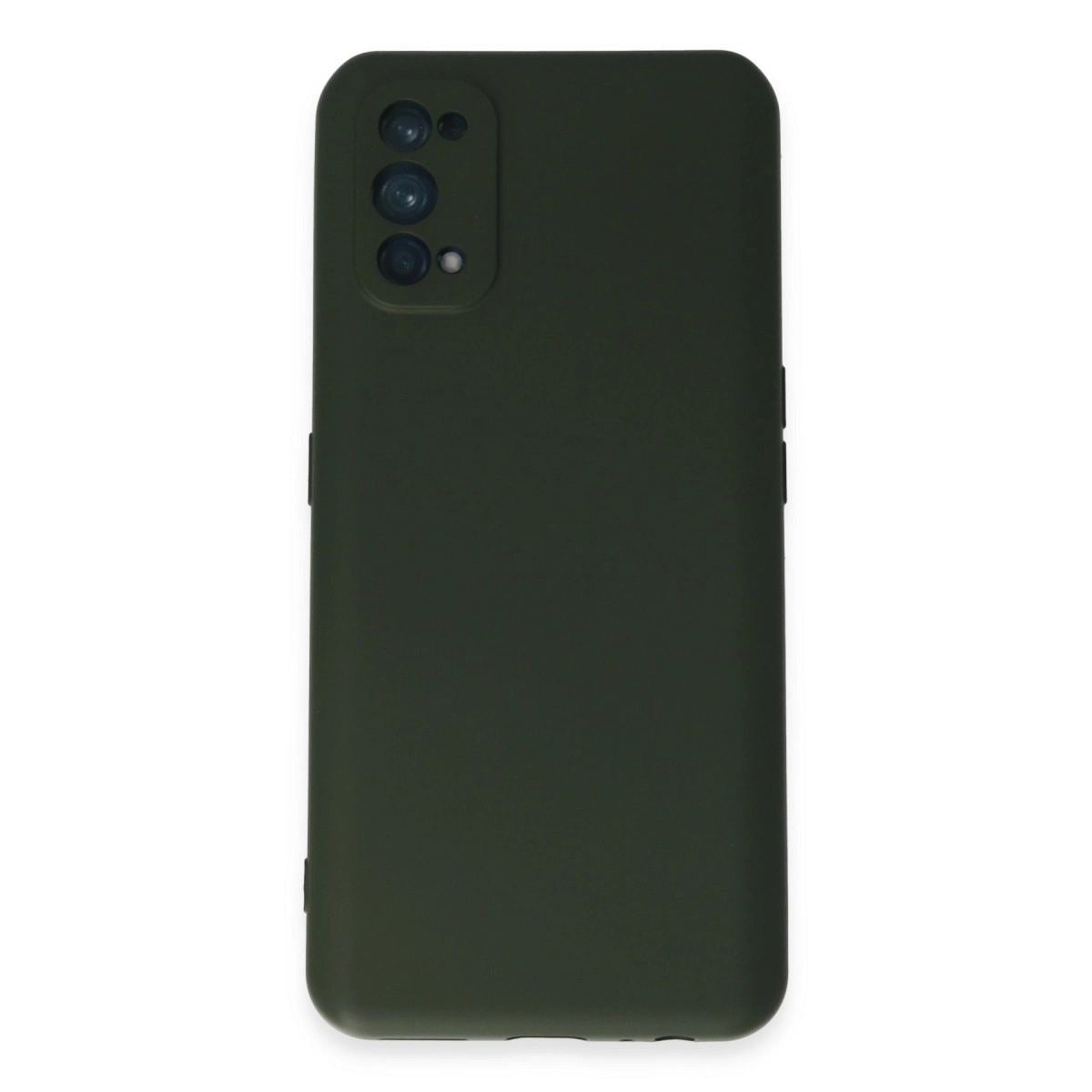 Realme 7 Pro Kılıf Nano İçi Kadife Silikon - Koyu Yeşil