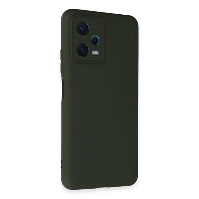 Xiaomi Redmi Note 12 5g Kılıf Nano İçi Kadife Silikon - Koyu Yeşil