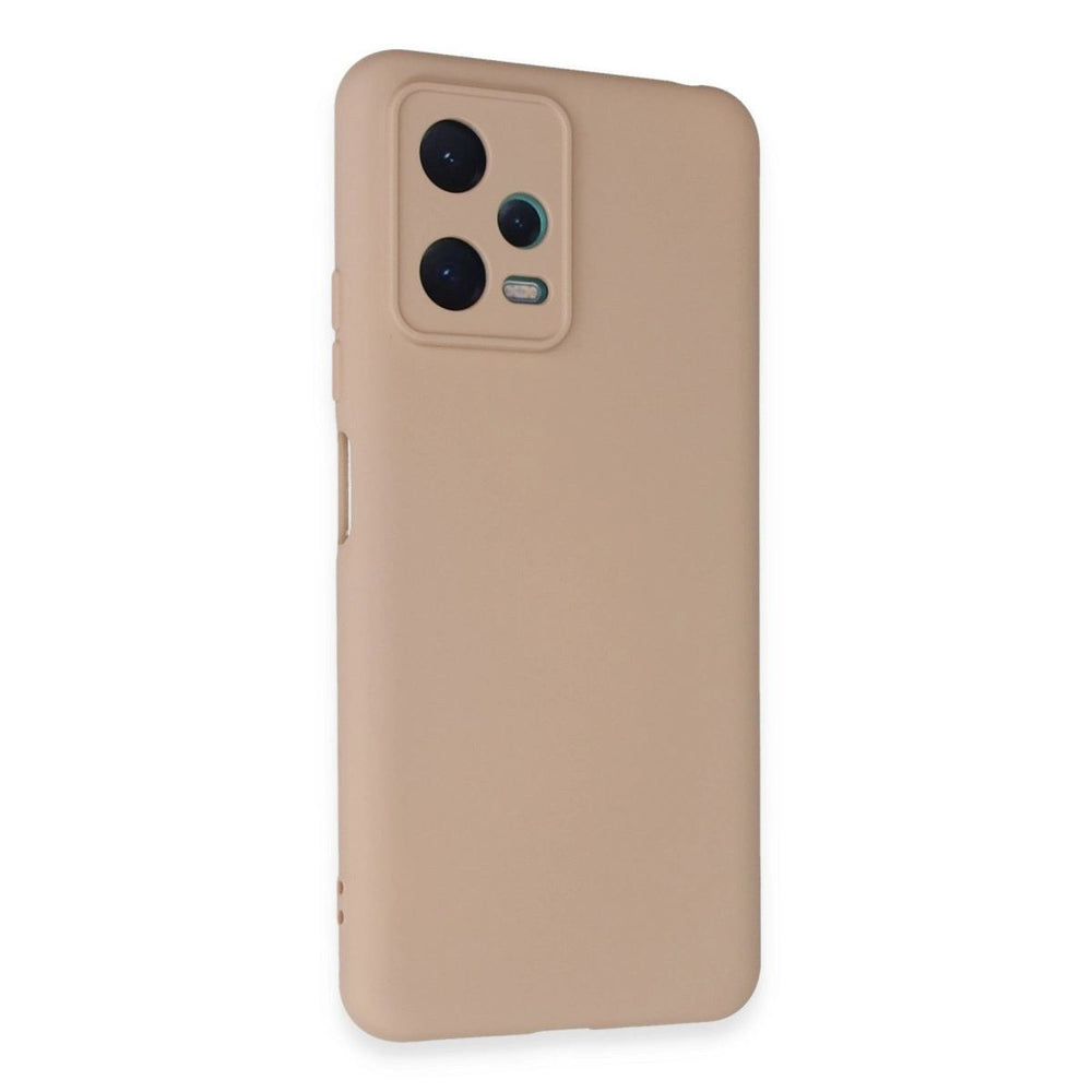 Xiaomi Redmi Note 12 5g Kılıf Nano İçi Kadife Silikon - Pudra