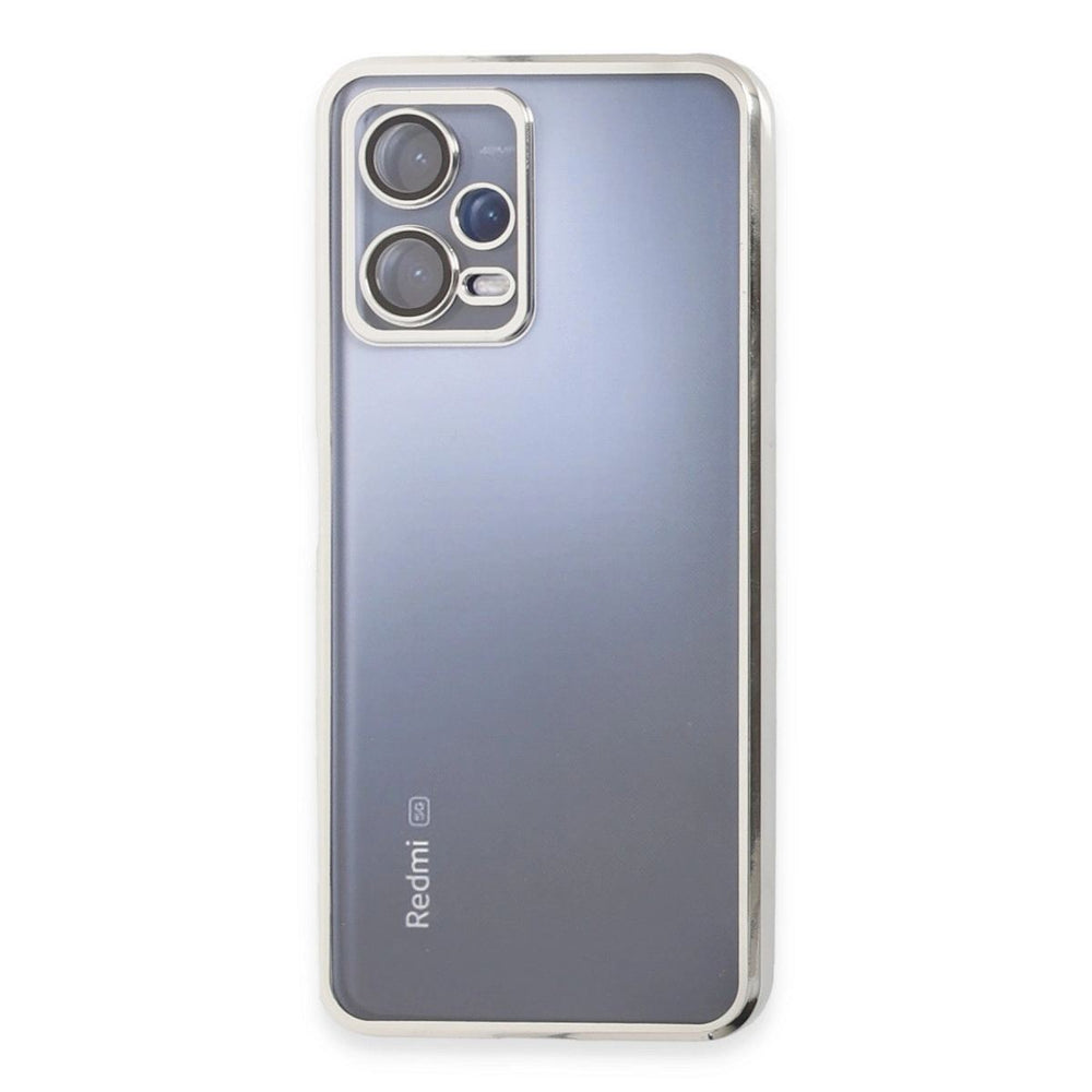 Xiaomi Redmi Note 12 5g Kılıf Razer Lensli Silikon - Gümüş