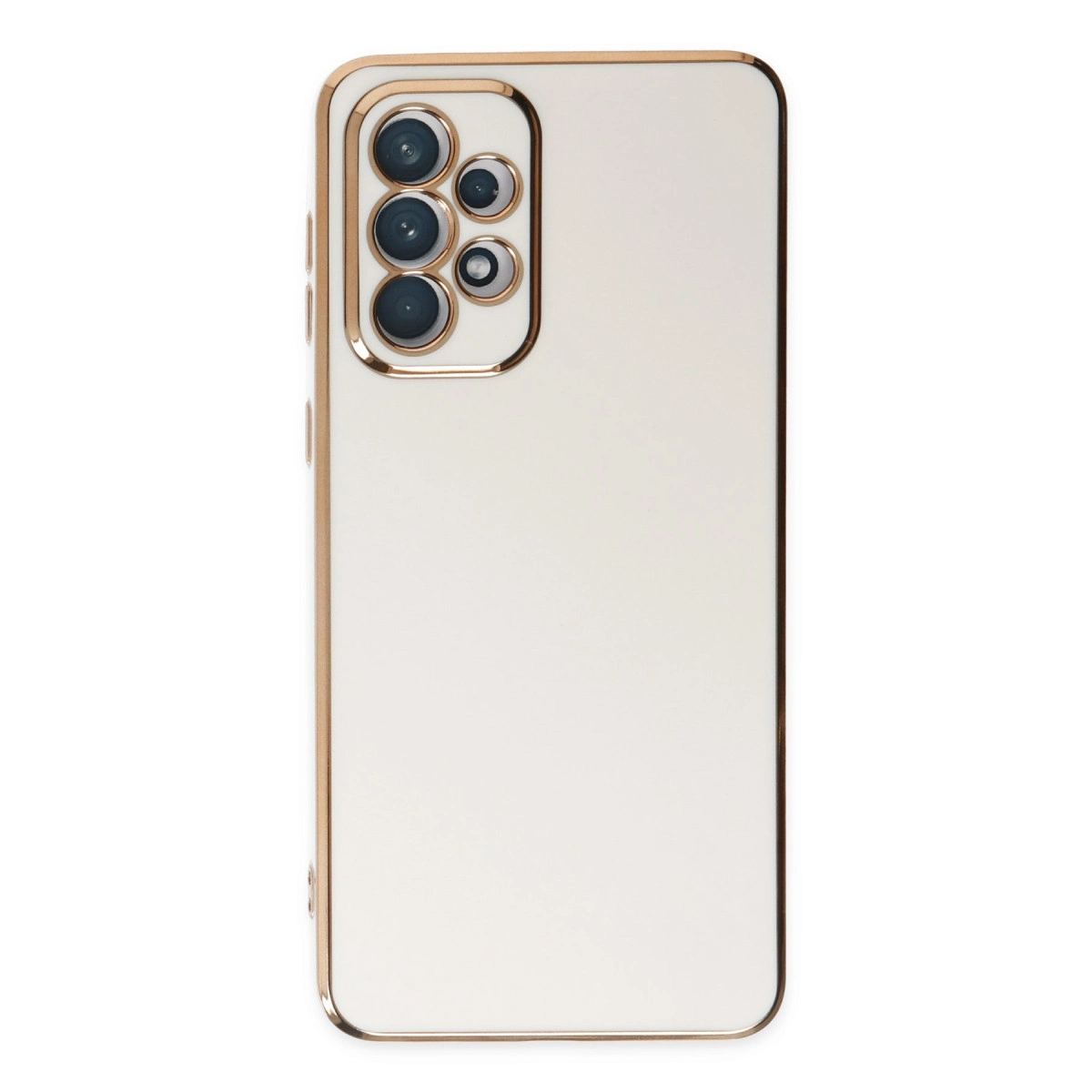 Samsung Galaxy A73 5g Kılıf Volet Silikon - Beyaz
