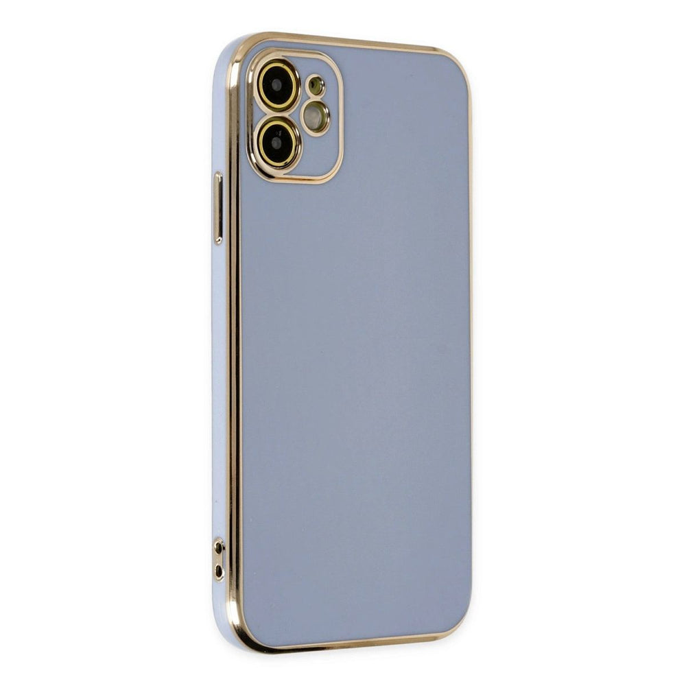 Apple İphone 12 Kılıf Volet Silikon - Mavi