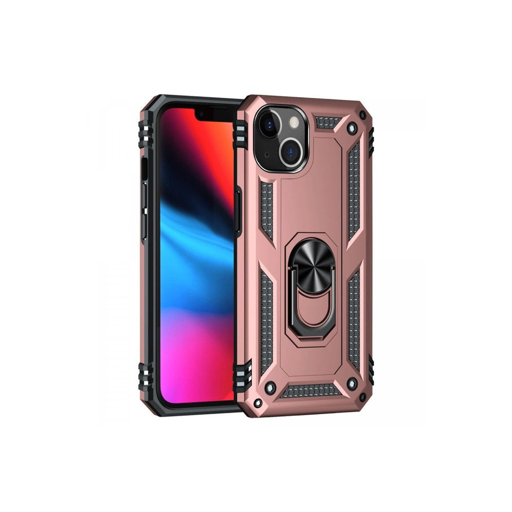 Apple İphone 14 Plus Kılıf Sofya Yüzüklü Silikon Kapak - Rose