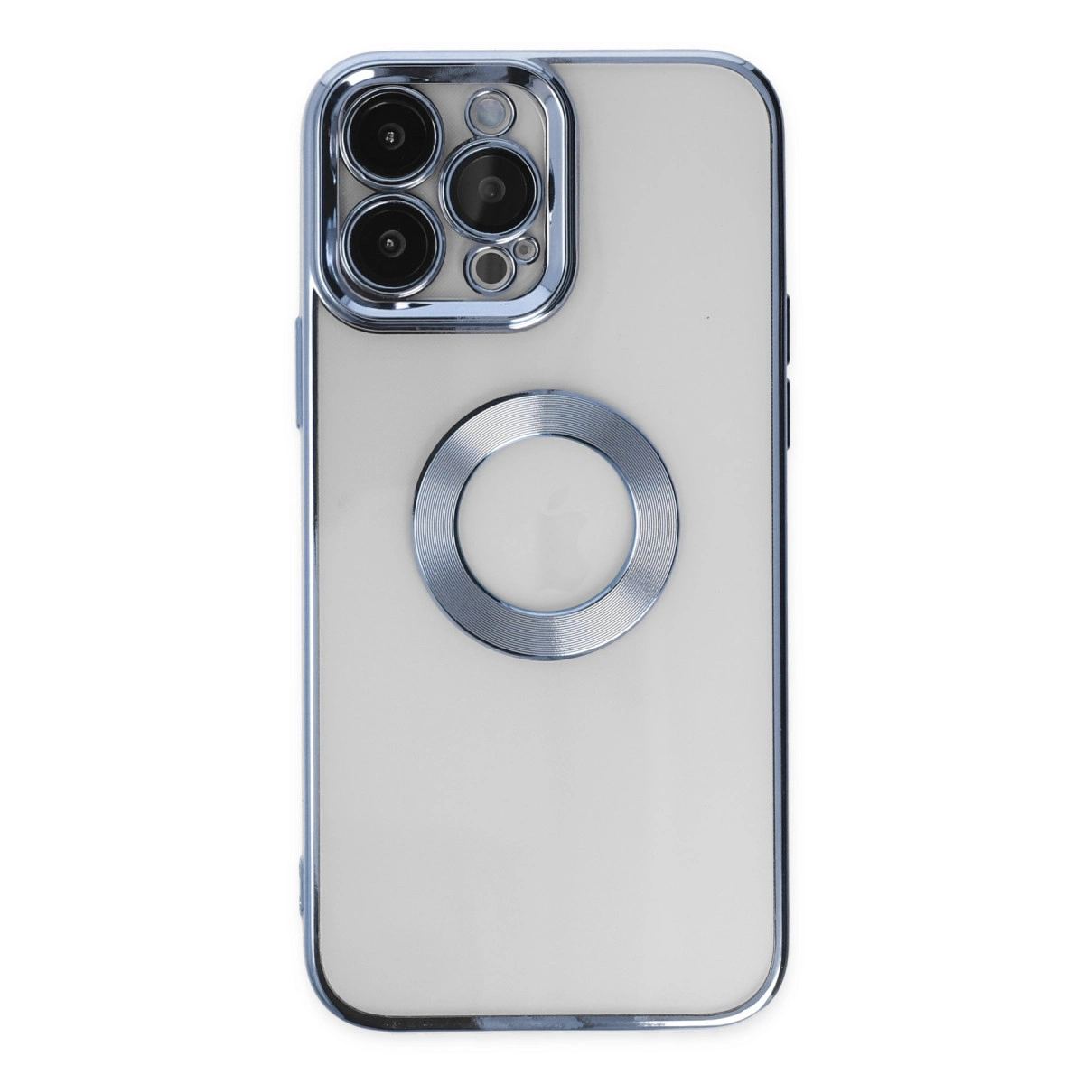 Apple İphone 14 Pro Max Kılıf Slot Silikon - Sierra Blue