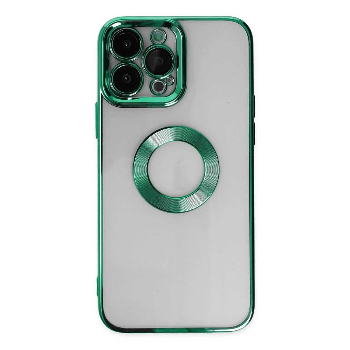 Apple İphone 14 Pro Max Kılıf Slot Silikon - Köknar Yeşili