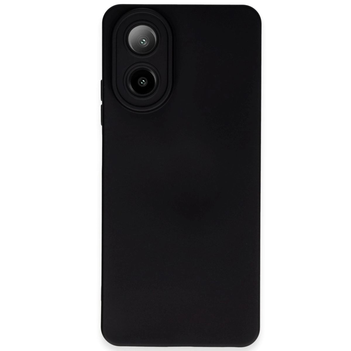 Oppo A38 Kılıf Nano İçi Kadife Silikon - Siyah