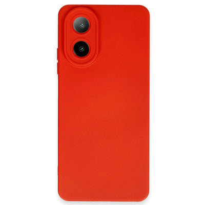 Oppo A38 Kılıf Nano İçi Kadife Silikon - Kırmızı