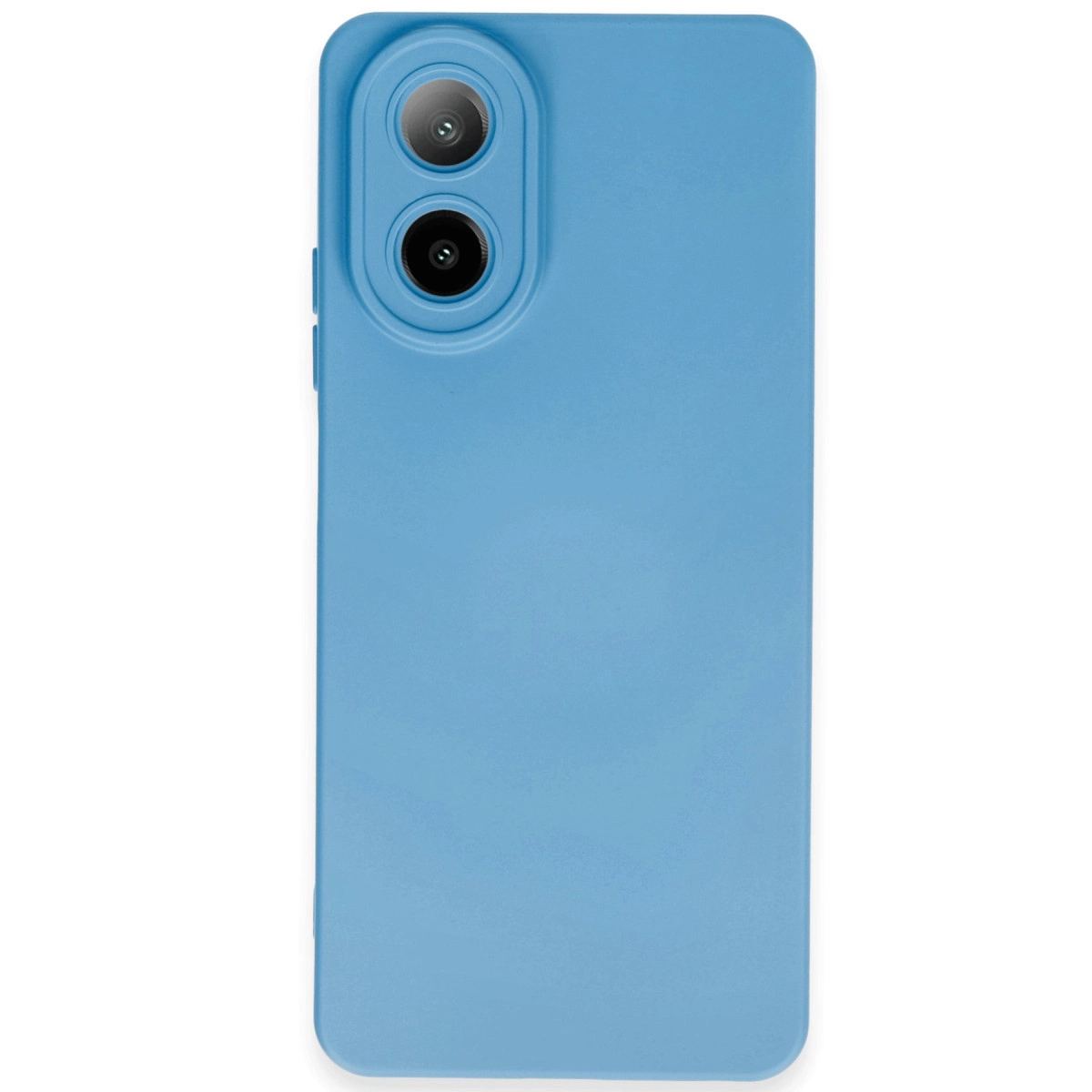 Oppo A38 Kılıf Nano İçi Kadife Silikon - Mavi