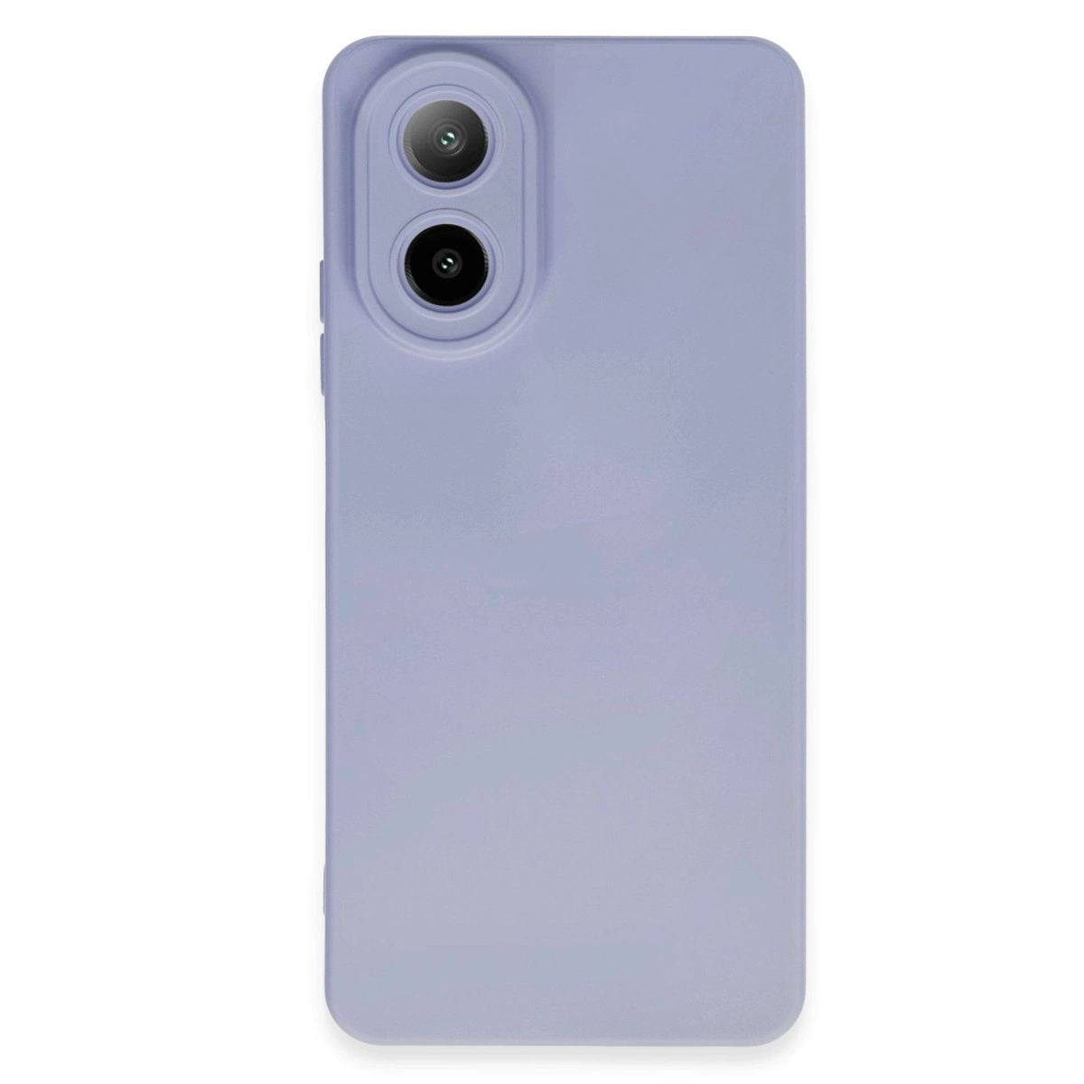Oppo A38 Kılıf Nano İçi Kadife Silikon - Lila