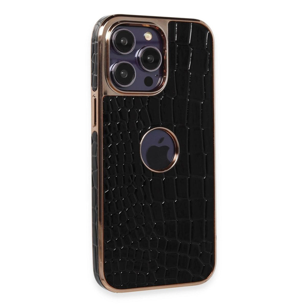 Apple İphone 14 Pro Kılıf Snake Kapak - Siyah