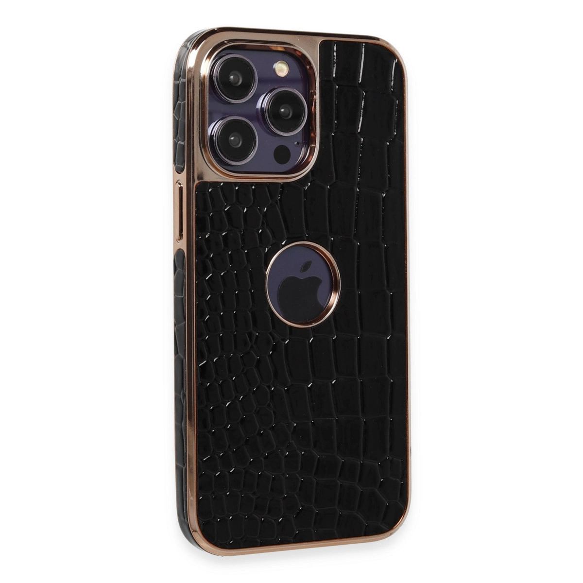 Apple İphone 14 Pro Kılıf Snake Kapak - Siyah