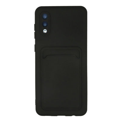 Samsung Galaxy A02 Kılıf Kelvin Kartvizitli Silikon - Siyah
