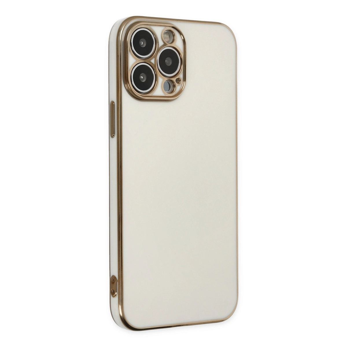 Apple İphone 14 Pro Kılıf Volet Silikon - Beyaz