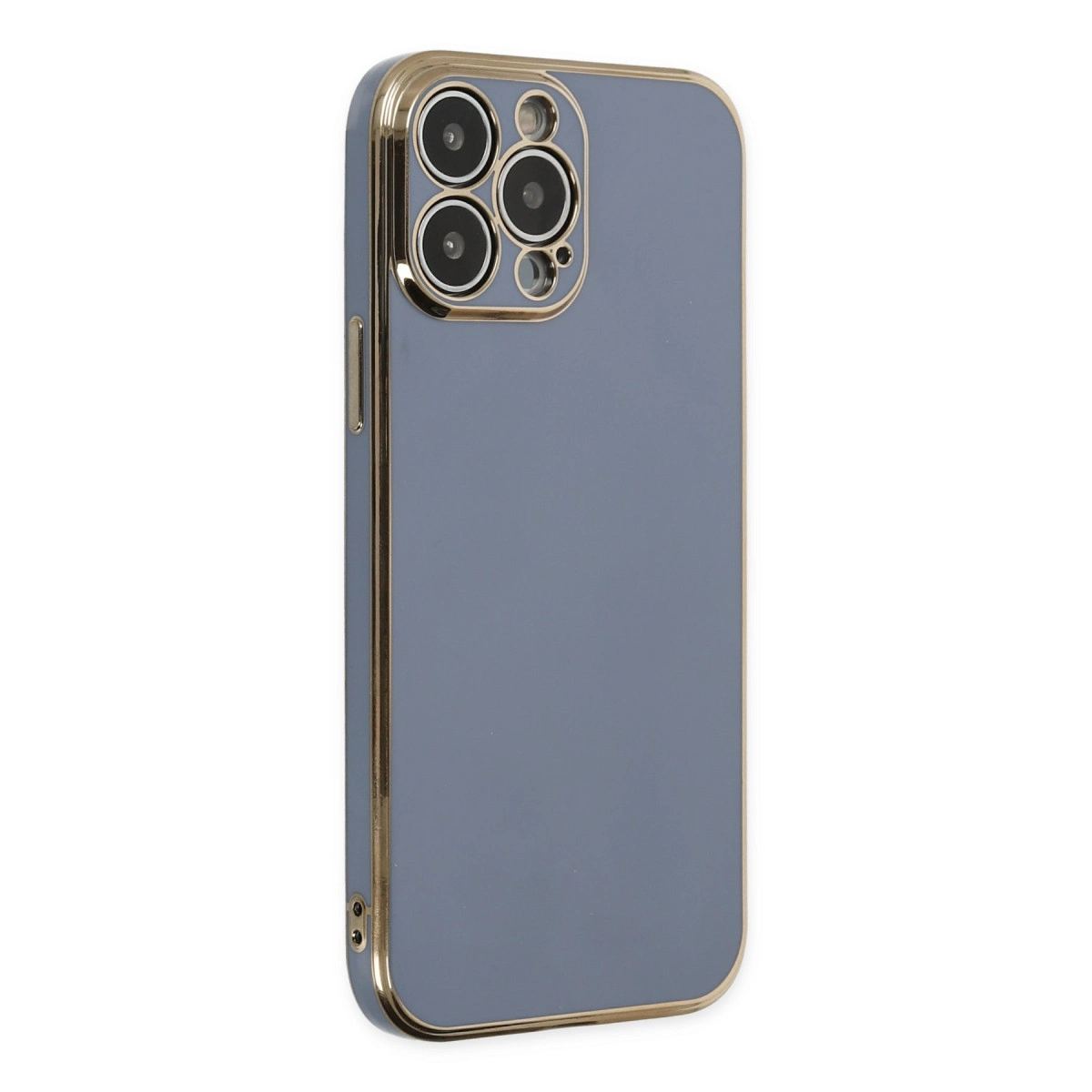 Apple İphone 14 Pro Max Kılıf Volet Silikon - Mavi