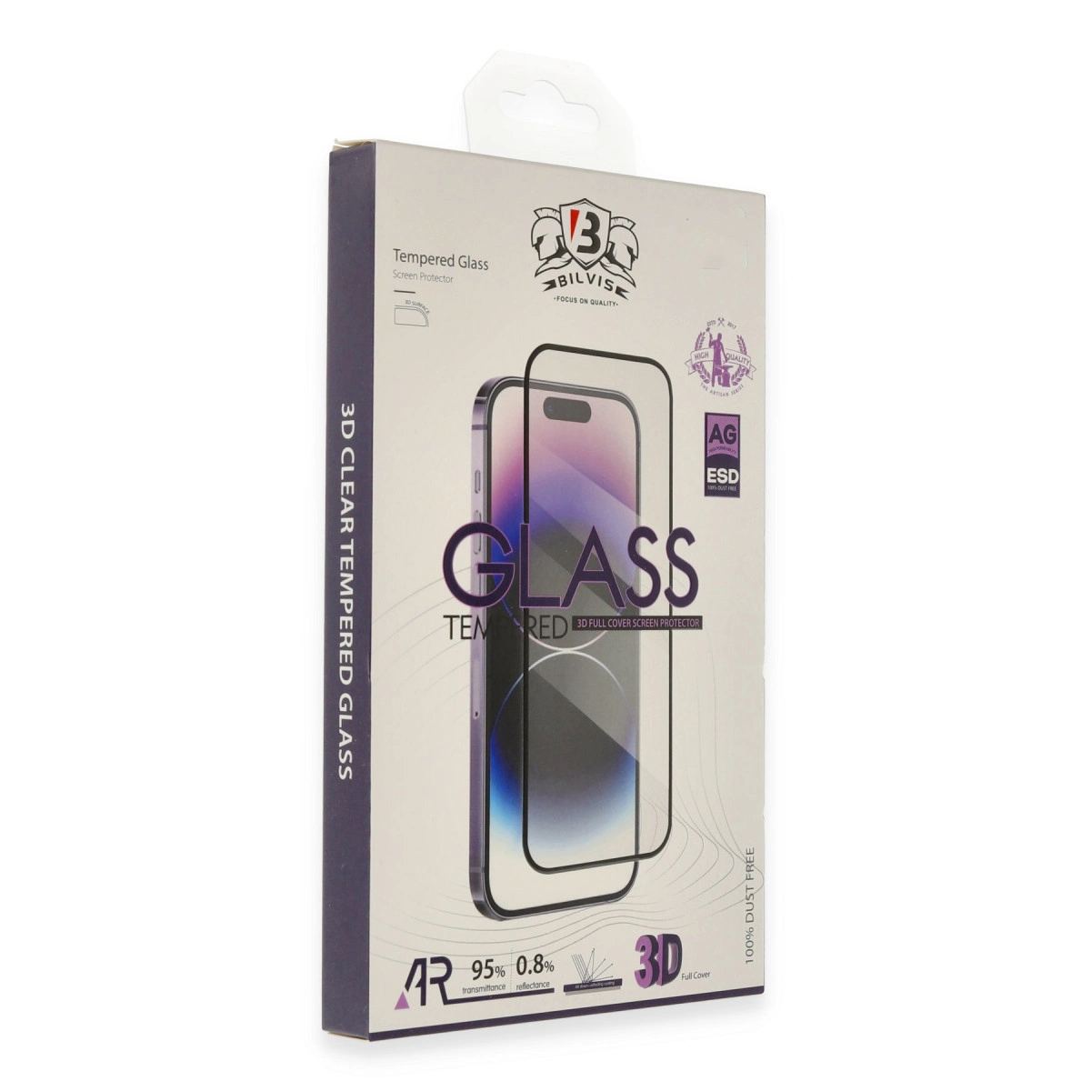 Apple İphone 13 Pro Max Bilvis 3d Cam Ekran Koruyucu