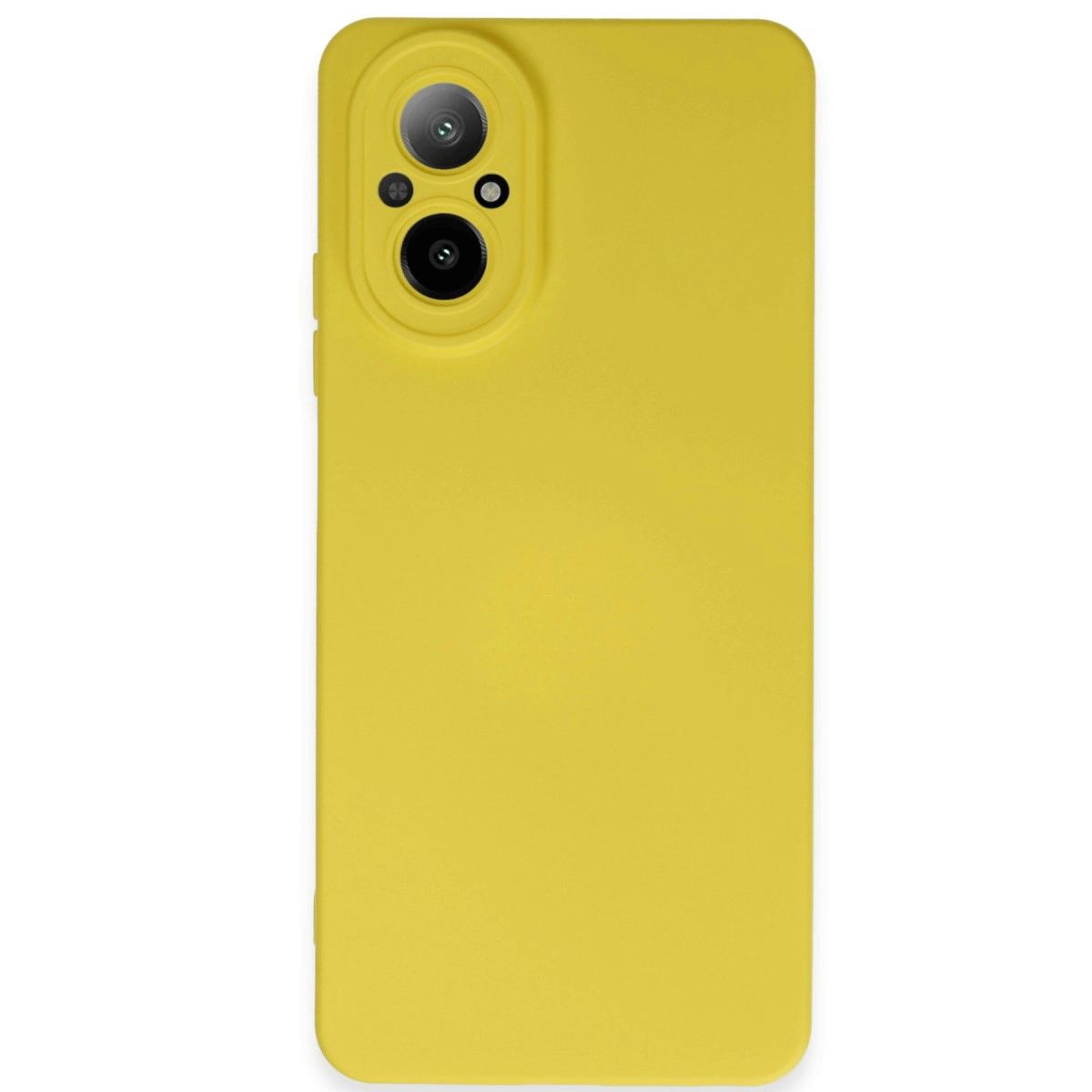 Realme 12 Lite Kılıf Nano İçi Kadife Silikon - Sarı