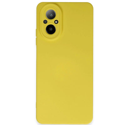 Realme 12 Lite Kılıf Nano İçi Kadife Silikon - Sarı