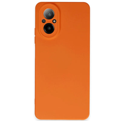 Realme 12 Lite Kılıf Nano İçi Kadife Silikon - Turuncu