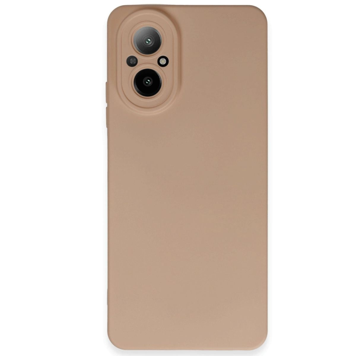 Realme 12 Lite Kılıf Nano İçi Kadife Silikon - Pudra