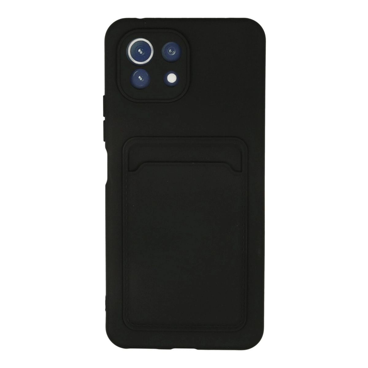 Xiaomi Mi 11 Kılıf Kelvin Kartvizitli Silikon - Siyah