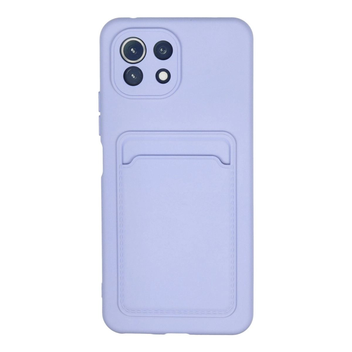 Xiaomi Mi 11 Kılıf Kelvin Kartvizitli Silikon - Lila