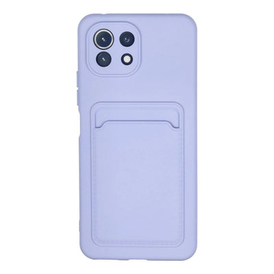 Xiaomi Mi 11 Kılıf Kelvin Kartvizitli Silikon - Lila