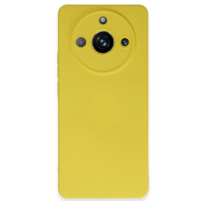 Realme 11 Pro Kılıf Nano İçi Kadife Silikon - Sarı
