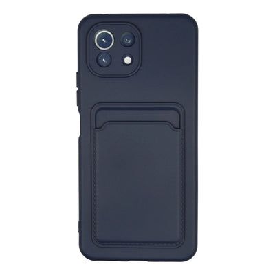 Xiaomi Mi 11 Kılıf Kelvin Kartvizitli Silikon - Lacivert
