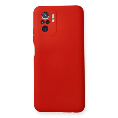 Xiaomi Redmi Note 10 Kılıf Nano İçi Kadife Silikon - Kırmızı