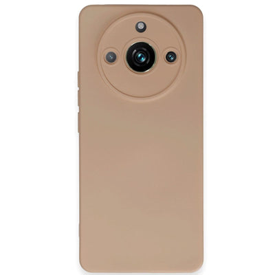 Realme 11 Pro Kılıf Nano İçi Kadife Silikon - Pudra