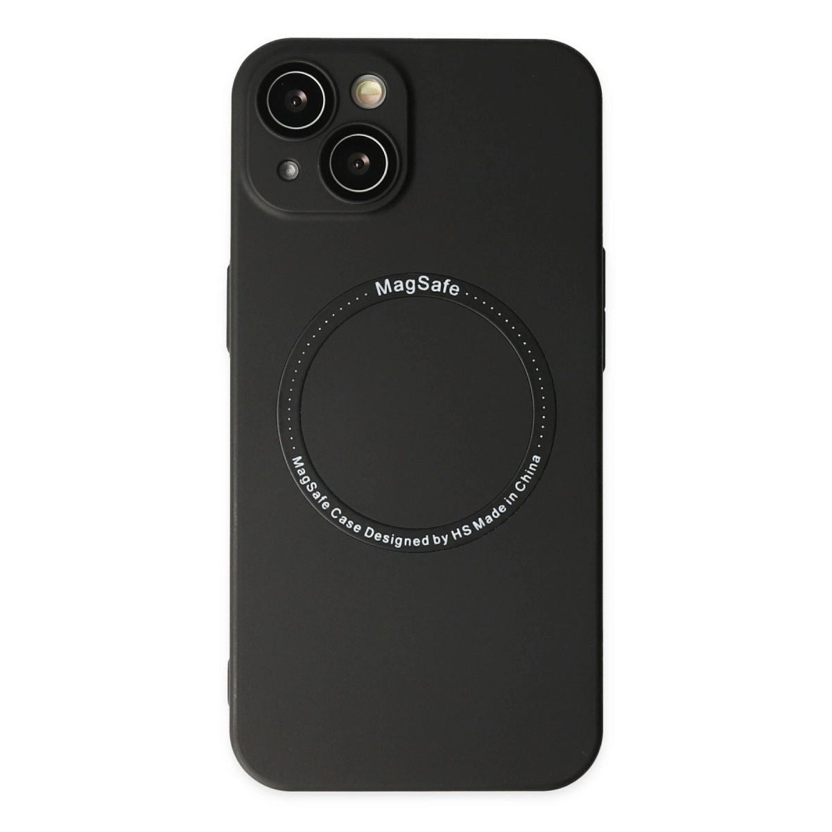 Apple İphone 14 Plus Kılıf Jack Magneticsafe Lens Silikon - Siyah