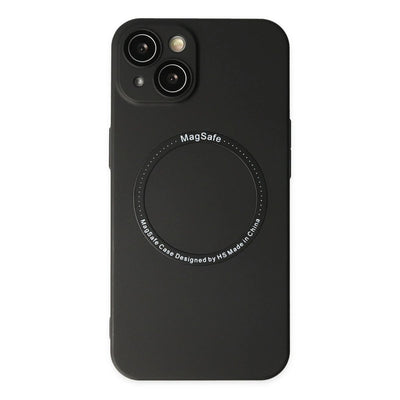 Apple İphone 14 Plus Kılıf Jack Magneticsafe Lens Silikon - Siyah