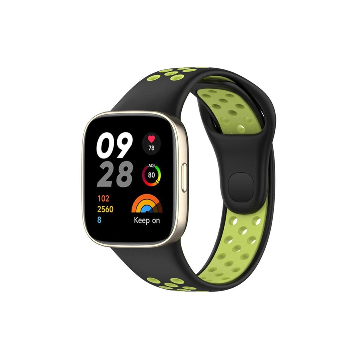 Xiaomi Redmi Watch 3 Spor Delikli Kordon (saat Değildir) - yeşil