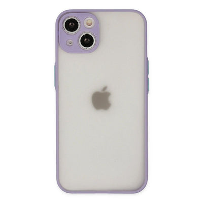 Apple İphone 14 Kılıf Montreal Silikon Kapak - Mor