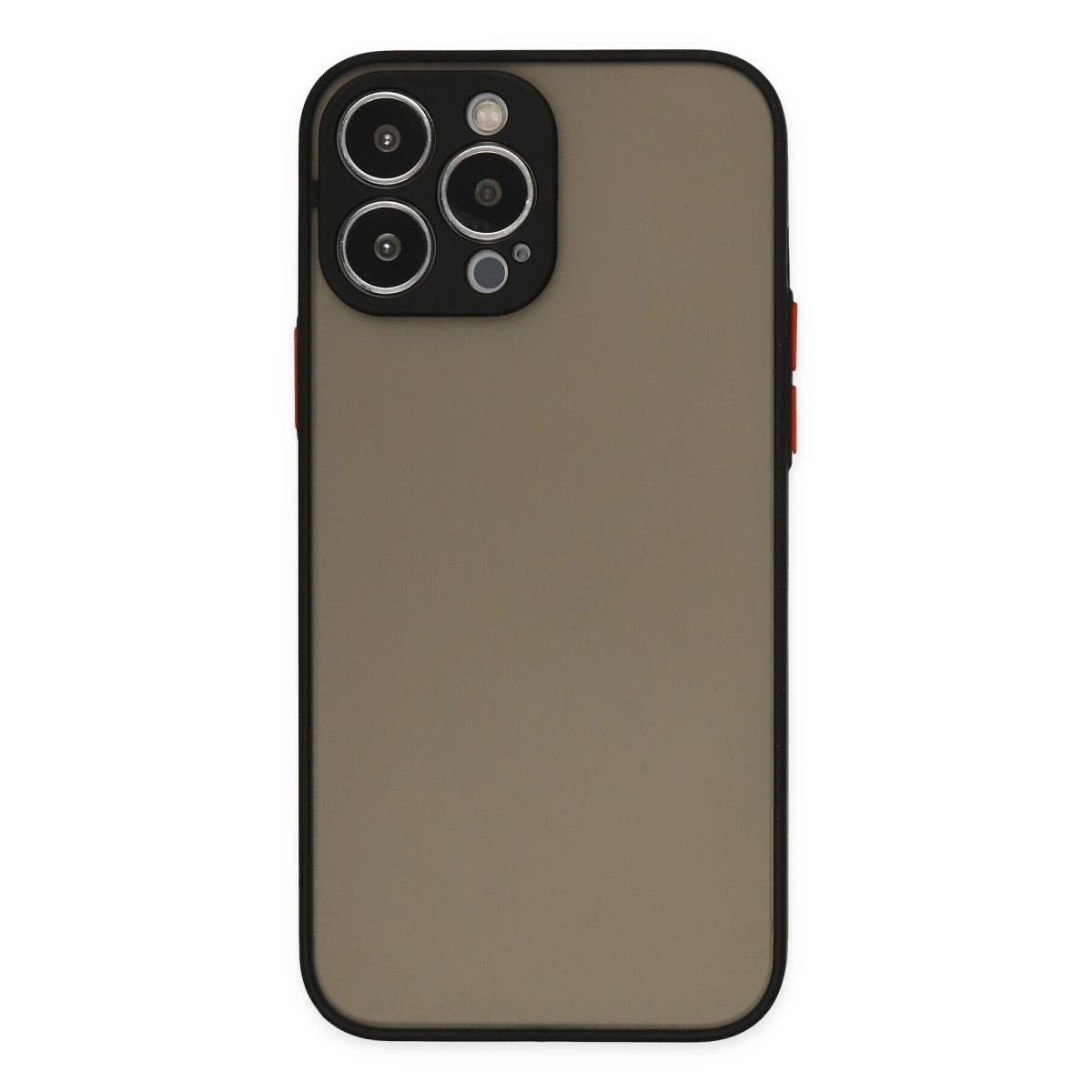 Apple İphone 14 Pro Kılıf Montreal Silikon Kapak - Siyah