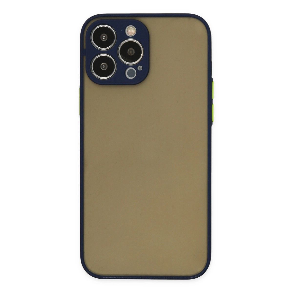 Apple İphone 14 Pro Kılıf Montreal Silikon Kapak - Lacivert