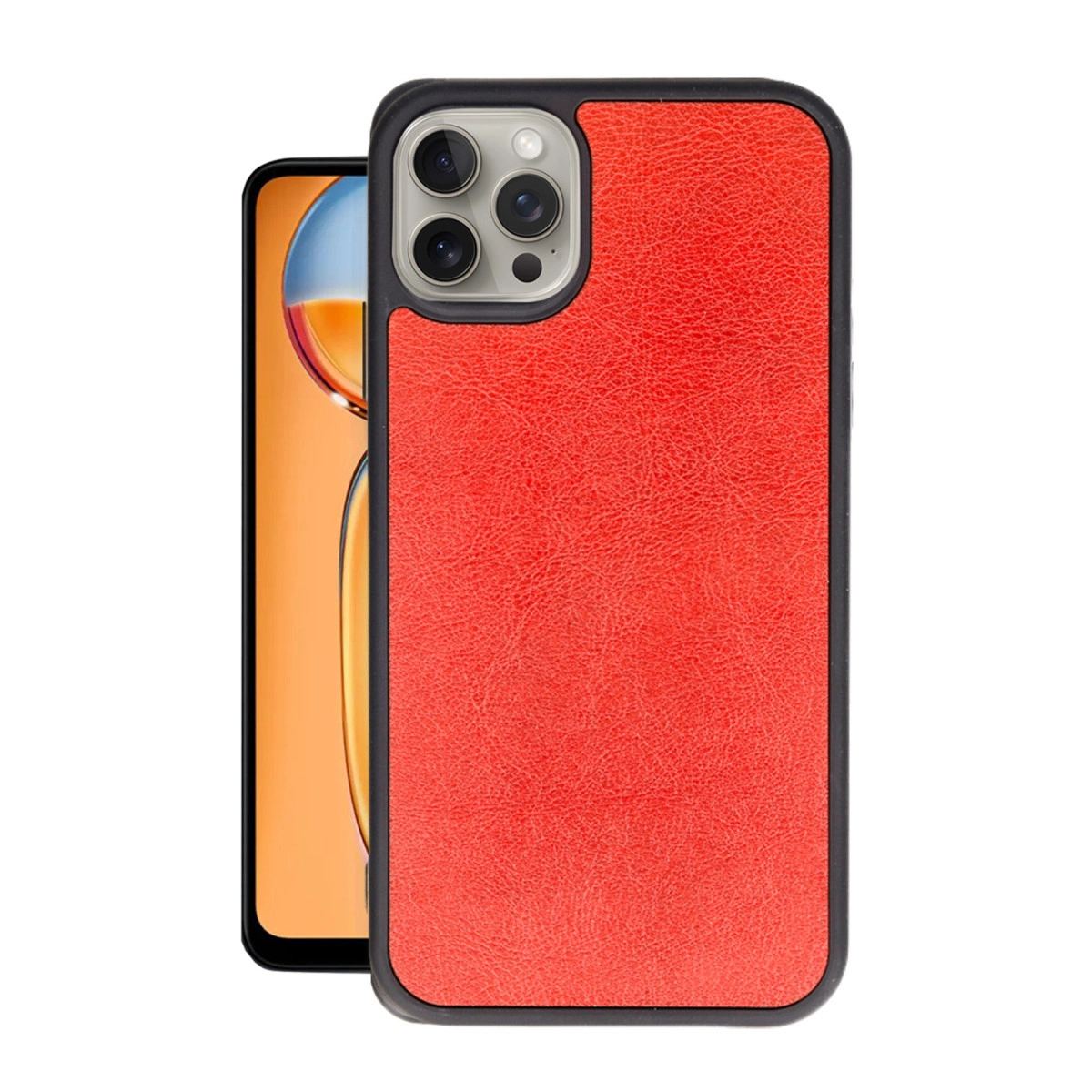 Apple İphone 14 Pro Kılıf Aras Deri Kapak - Kırmızı