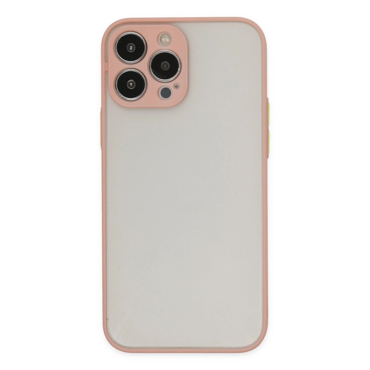 Apple İphone 14 Pro Max Kılıf Montreal Silikon Kapak - Pembe