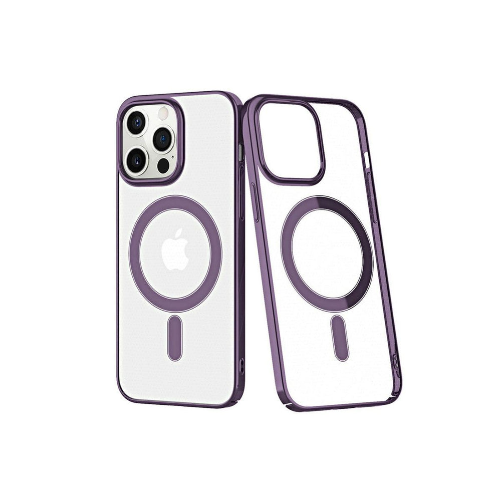 Apple İphone 13 Pro Max Kılıf Element Magneticsafe Sert Kapak - Derin Mor