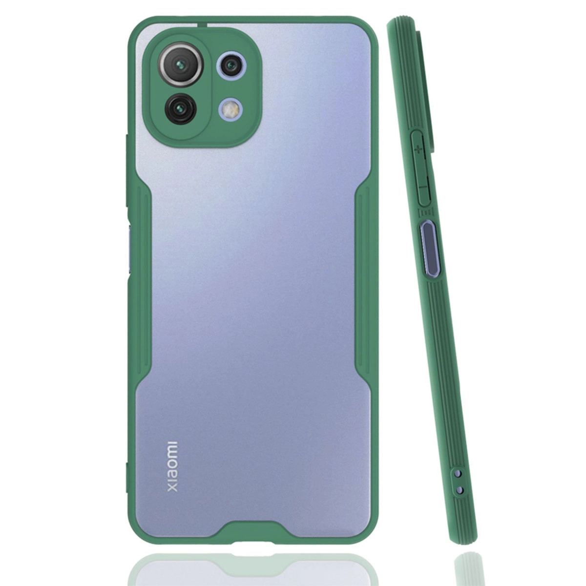 Xiaomi Mi 11 Lite Kılıf Platin Silikon - Yeşil