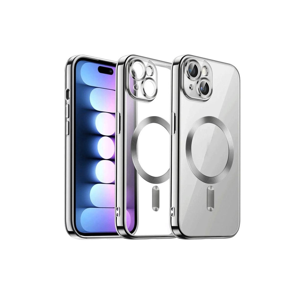Apple İphone 15 Kılıf Kross Magneticsafe Kapak - Gümüş