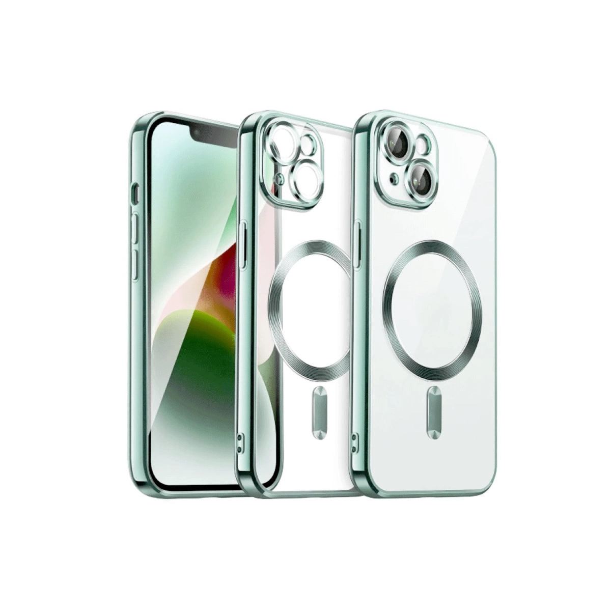 Apple İphone 15 Kılıf Kross Magneticsafe Kapak - Koyu Yeşil