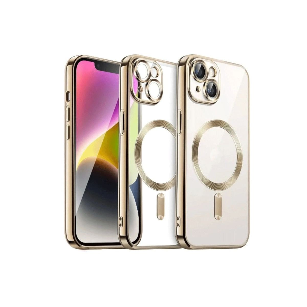 Apple İphone 15 Kılıf Kross Magneticsafe Kapak - Gold