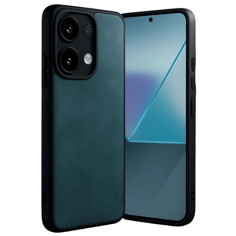 Xiaomi Redmi Note 13 Pro 4g Kılıf Aras Deri Kapak - Koyu Yeşil